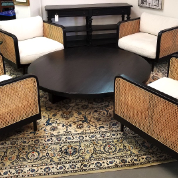 Kane Chairs w/ Restoration Hardware Coffee Table